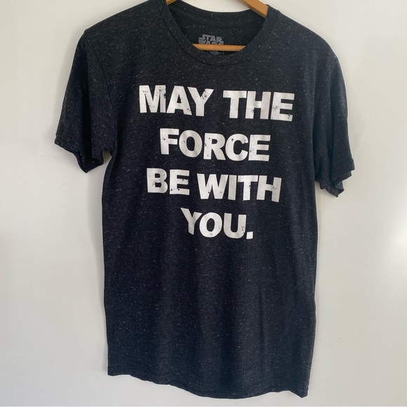 Star Wars ‘May the Force Be with You’ black short sleeve T-shirt, size M - Picture 1 of 3